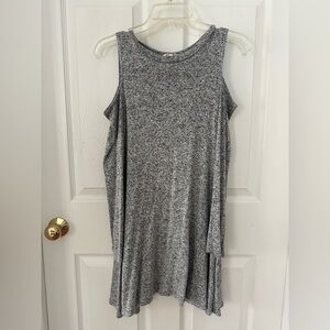 Gray Sleeveless Women's Sweater Dress